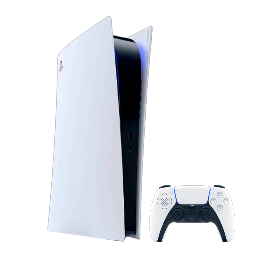 Набор Консоль Sony PlayStation 5 Digital Edition 825GB White Б/У  + Геймпад Беспроводной DualSense Новый - Retromagaz