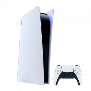 Набор Консоль Sony PlayStation 5 Digital Edition 825GB White Б/У  + Геймпад Беспроводной DualSense Новый - Retromagaz