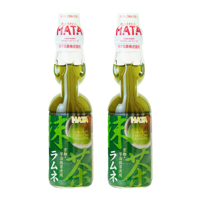 Набір Напій 2шт Hatakosen Ramune Matcha 200ml - Retromagaz