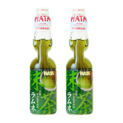 Набір Напій 2шт Hatakosen Ramune Matcha 200ml - Retromagaz