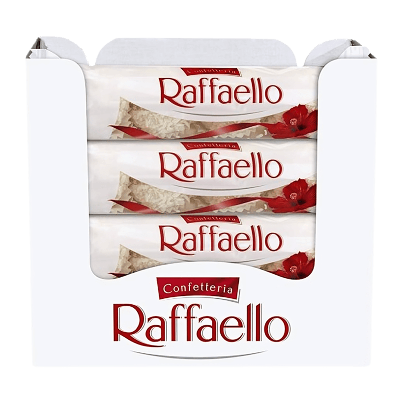Упаковка Цукерок Ferrero Rocher Raffaello 16 шт T4 640g - Retromagaz