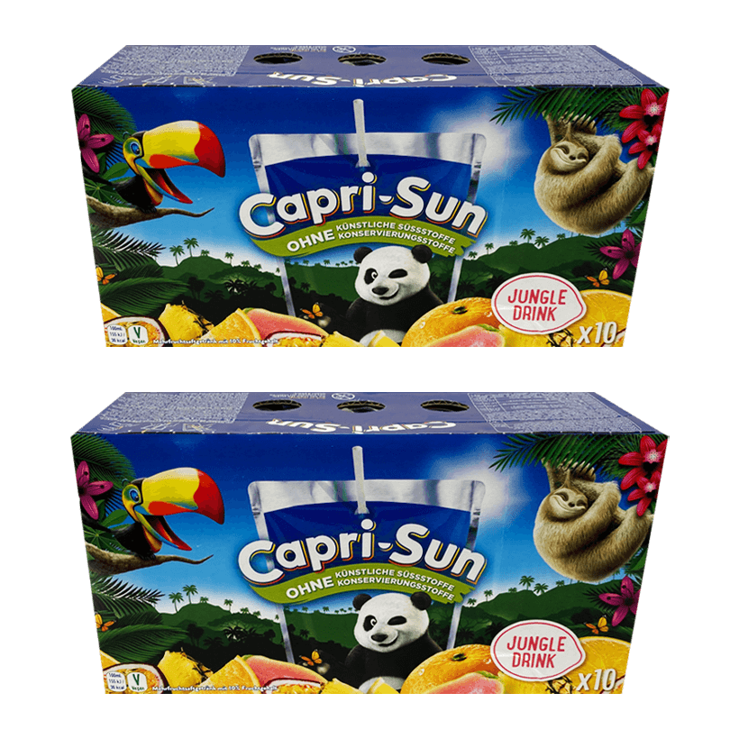 Набір Напій Соковий 20шт Capri-Sun Jungle Drink 200ml - Retromagaz