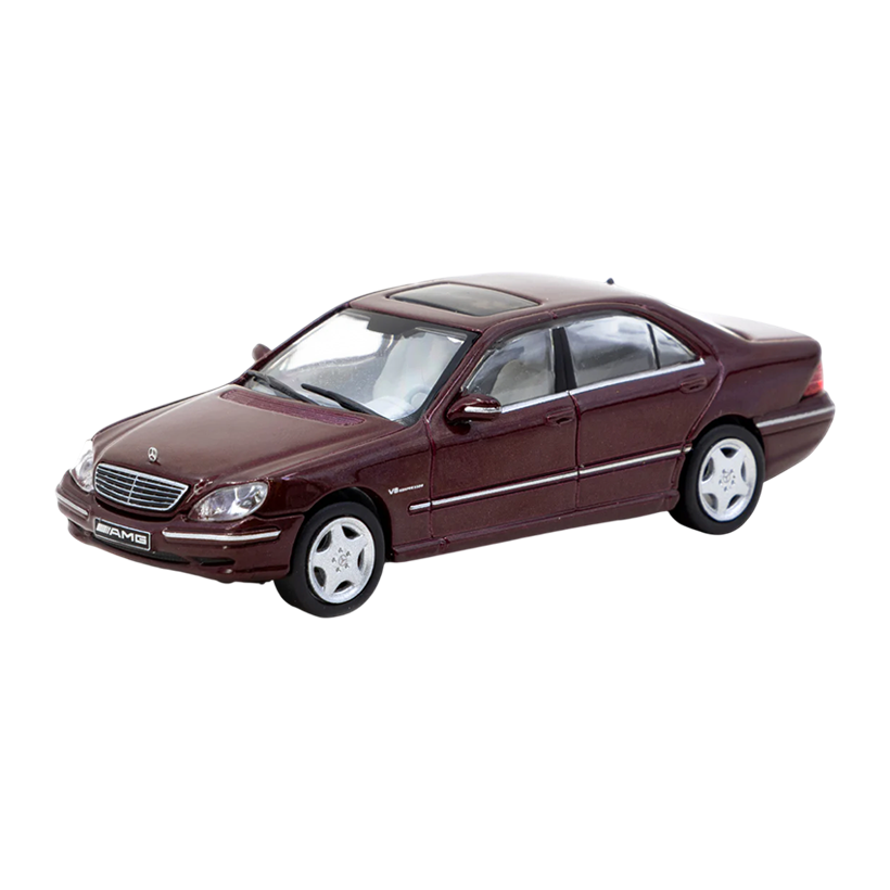 Машинка Premium Tarmac Works Mercedes-Benz S 55 AMG Bordeaux GLOBAL64 1:64 T64G-072-B0 Red - Retromagaz