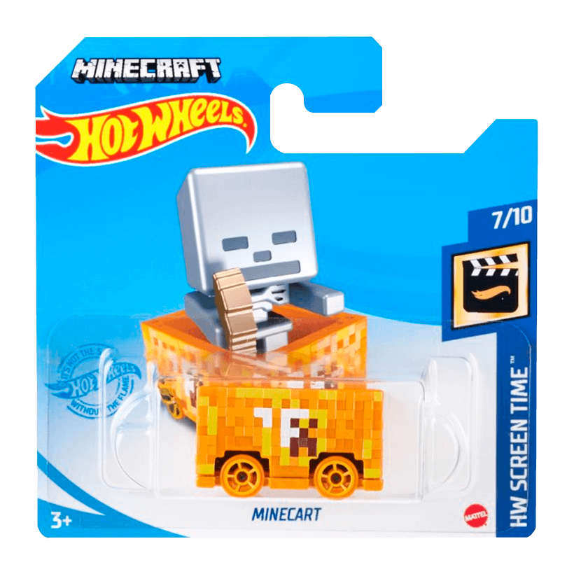 Машинка Базова Hot Wheels Minecraft Screen Time 1:64 GRX95 Orange - Retromagaz