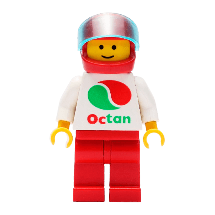 Фігурка Lego City Race 973px130 Octan White Logo oct011 Б/У Нормальний - Retromagaz