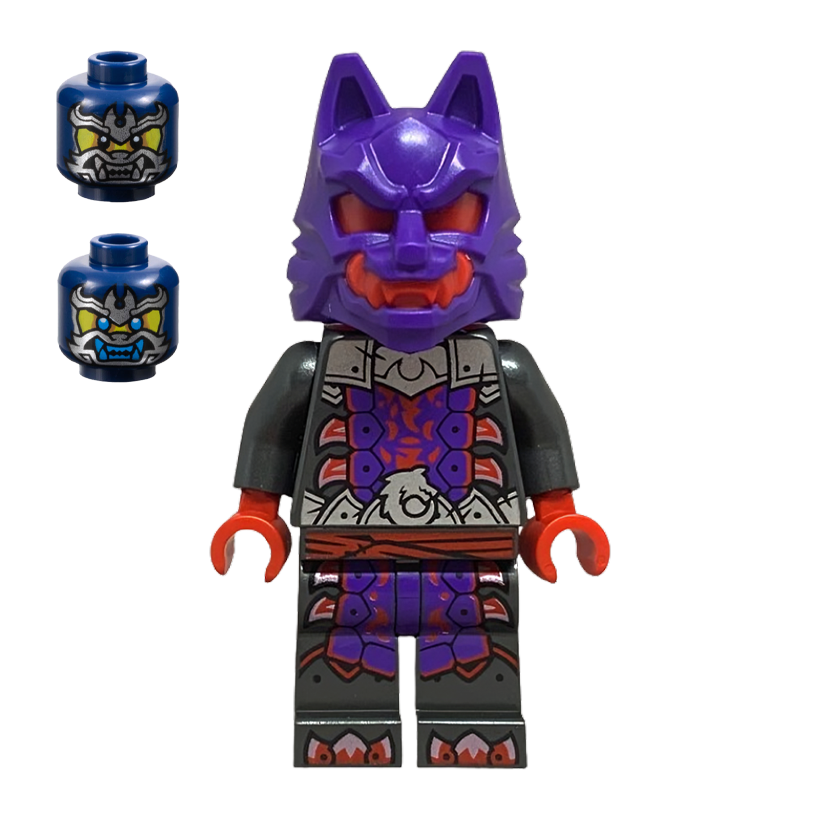 Фигурка Lego Wolf Clan Warrior Dark Purple Red Mask Ninjago njo0895 Б/У - Retromagaz