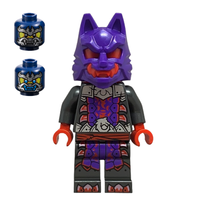 Фигурка Lego Wolf Clan Warrior Dark Purple Red Mask Ninjago njo895 Б/У - Retromagaz