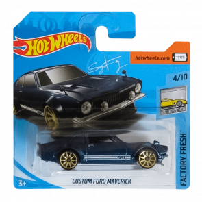 Машинка Базовая Hot Wheels Custom Ford Maverick Factory Fresh FJY18 Dark Blue Новый