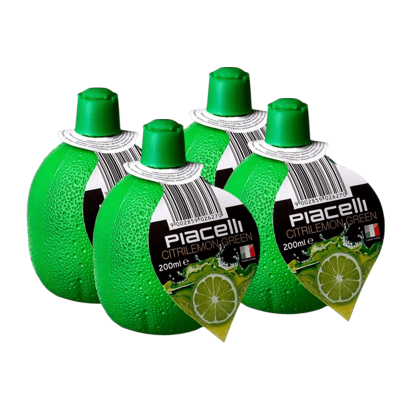 Набір Концентрат 4шт Piacelli Лаймовий Citrilemon Lime Juice 200ml - Retromagaz