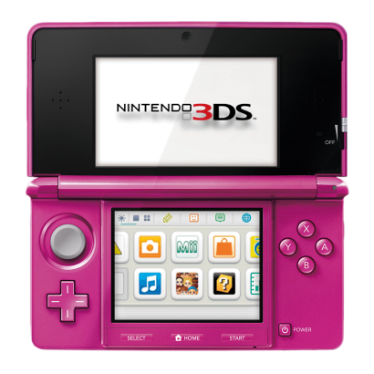 Консоль Nintendo 3DS Модифікована 32GB Gloss Pink + 10 Вбудованих Ігор Б/У - Retromagaz