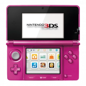 Консоль Nintendo 3DS Модифікована 32GB Gloss Pink + 10 Вбудованих Ігор Б/У Відмінний