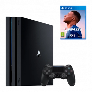 Консоль Sony PlayStation 4 Pro CUH-72xx 1TB Black Б/У + Гра FIFA 22 Російська Озвучка Б/У Хороший