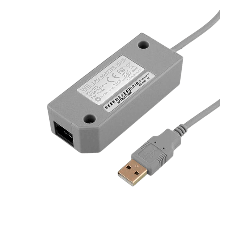 Адаптер Nintendo Wii RVL-015 LAN - USB Grey Б/У - Retromagaz