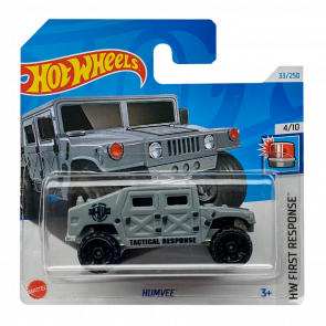 Машинка Базовая Hot Wheels HMMWV Humvee First Response 1:64 HTB58 Grey - Retromagaz