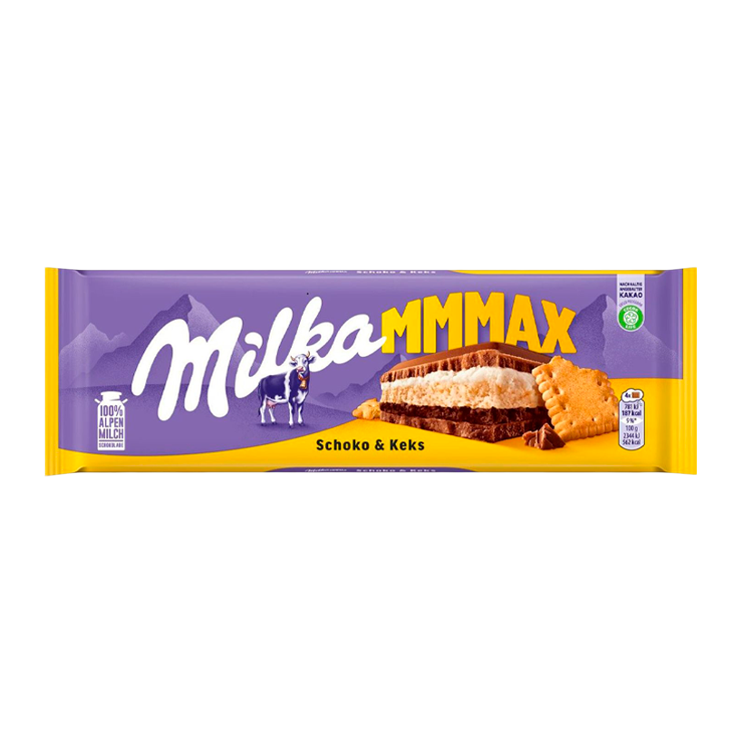 Шоколад Молочный Milka Choco & Biscuit 300g - Retromagaz