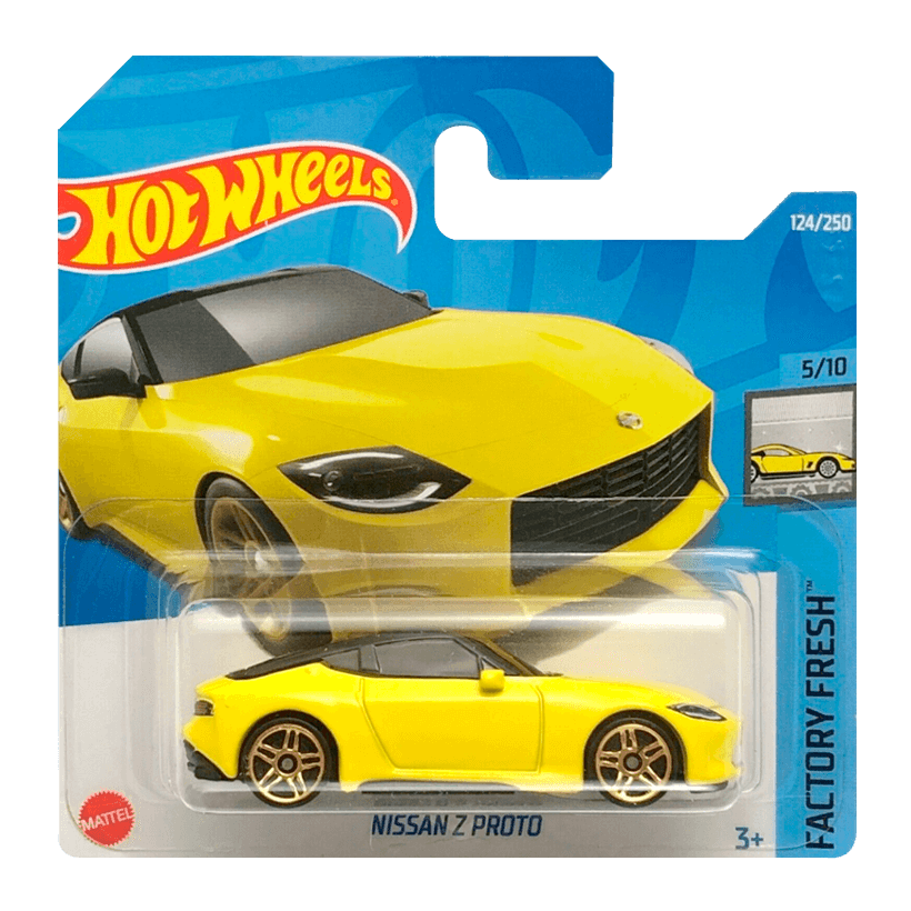 Машинка Базова Hot Wheels Nissan Z Proto Factory Fresh 1:64 HCT13 Yellow - Retromagaz