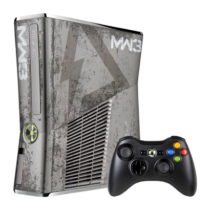 Консоль Microsoft Xbox 360 S Call of Duty: Modern Warfare 3 Limited Edition Freeboot 500GB Dark Grey + 5 Встроенных Игр Б/У - Retromagaz