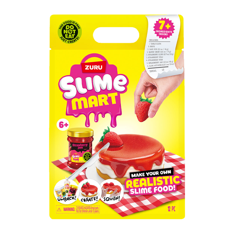 Игровой Набор Zuru Slime Mart Shopping Bag Клубничный Чизкейк 15901A - Retromagaz