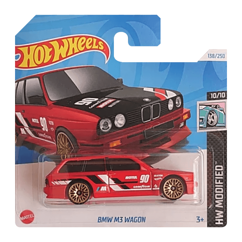 Машинка Базовая Hot Wheels BMW M3 Wagon Modified 1:64 HTD89 Red - Retromagaz