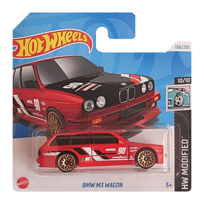 Машинка Базова Hot Wheels BMW M3 Wagon Modified 1:64 HTD89 Red - Retromagaz