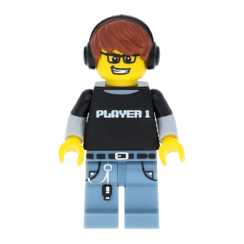 Фигурка Lego Series 12 Video Game Guy Collectible Minifigures col12-4 col182 Б/У - Retromagaz