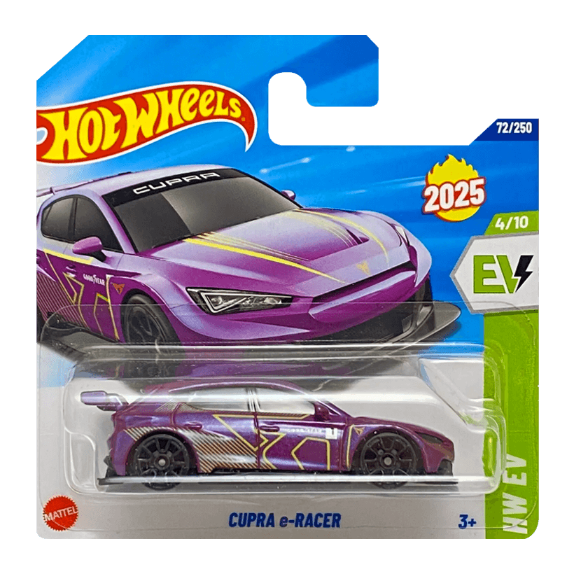 Машинка Базова Hot Wheels Seat Cupra e-Racer EV 1:64 HYW15 Purple - Retromagaz