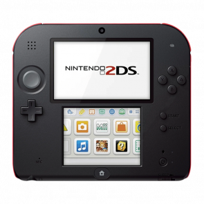 Консоль Nintendo 2DS Europe Модифицированная 32GB Red Black + 10 Встроенных Игр Б/У Хороший - Retromagaz