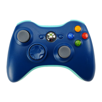 Геймпад Беспроводной Microsoft Xbox 360 Blue Б/У - Retromagaz