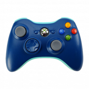 Геймпад Беспроводной Microsoft Xbox 360 Blue Б/У - Retromagaz