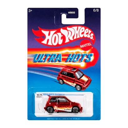 Тематична Машинка Hot Wheels '85 Honda City Turbo II Ultra Hots 1:64 HDG52/HRX13 Red - Retromagaz