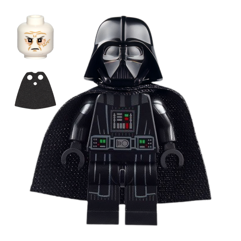Фигурка Lego Империя Darth Vader Printed Arms Spongy Cape White Head Star Wars sw1249 75387 Б/У - Retromagaz