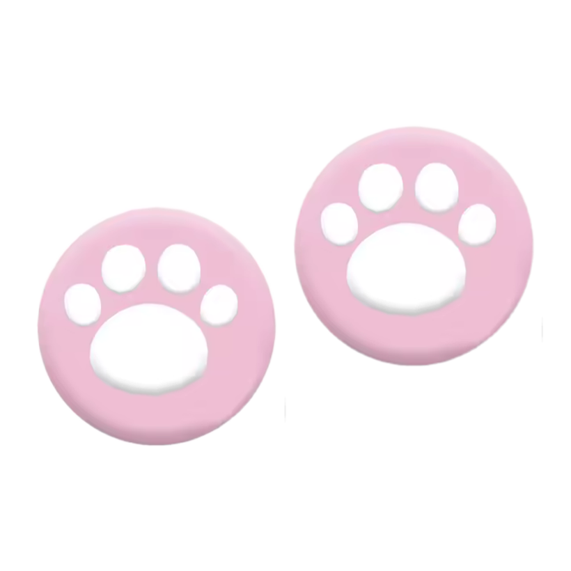 Накладки на Стіки 2шт RMC Cat Paw PlayStation 5 4 3 2 1 Xbox Series One 360 Switch 2 Pink White - Retromagaz