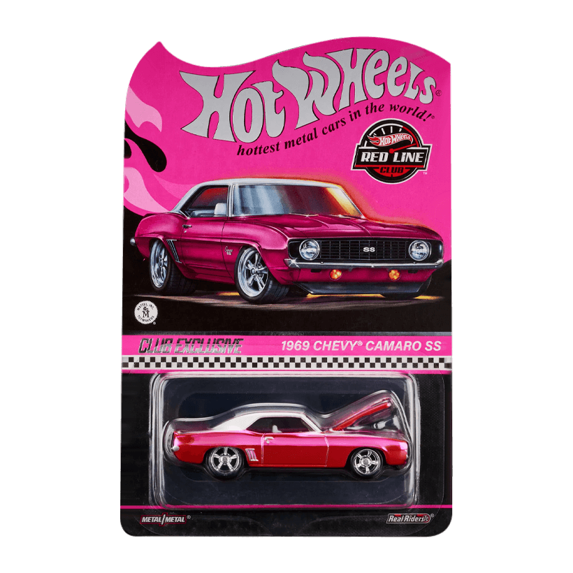 Машинка Premium Hot Wheels '69 Chevrolet Camaro SS Red Line Club