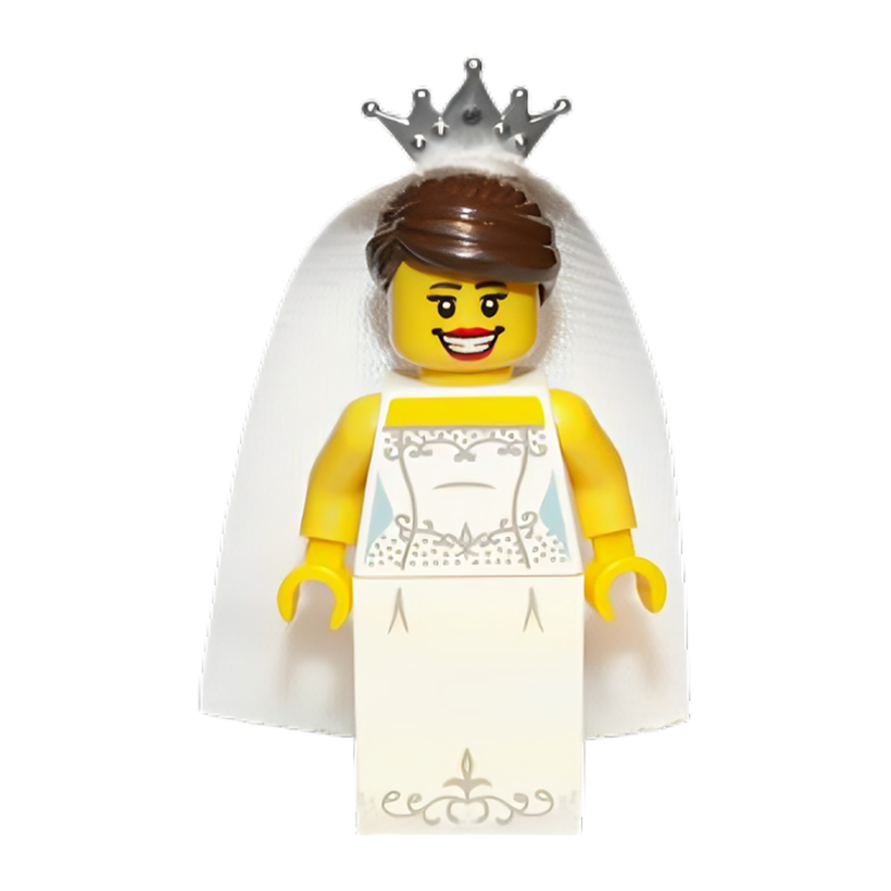 Фігурка Lego Series 7 Bride Collectible Minifigures col07-4 col100 Б/У - Retromagaz