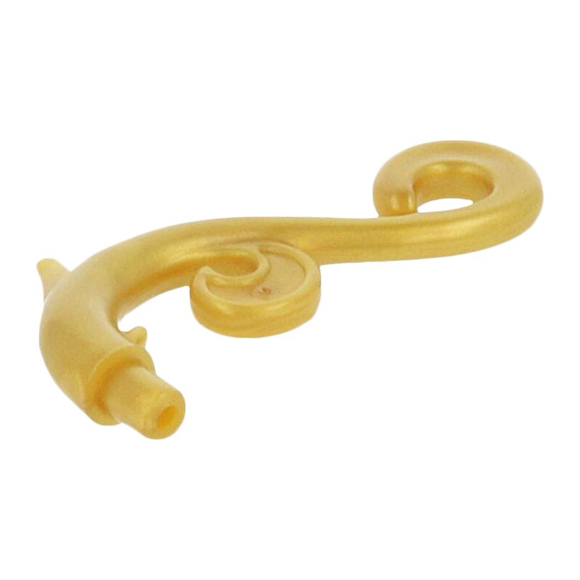 Рослина 10шт Lego Інше Stem Curved with 2 Thorns and 2 Swirls 28870 6172437 Pearl Gold Б/У - Retromagaz