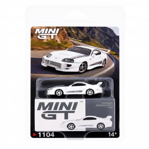Машинка Premium MINI GT Toyota Supra VeilSide Combat V-I Red Blister packaging 1:64 MGT01104-BL White - Retromagaz