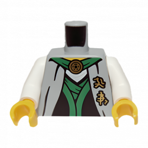 Тулуб Lego Ninjago Robe with Green Sash Lord Garmadon 973pb1581c01 njo094 6057719 Light Bluish Grey Б/У