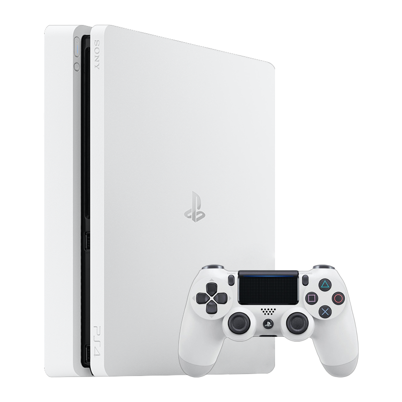 Набір Консоль Sony PlayStation 4 Slim 500GB White Б/У  + Геймпад Бездротовий DualShock 4 Version 2 - Retromagaz