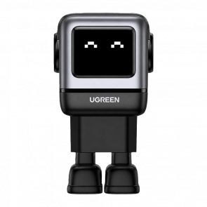Зарядное Устройство Ugreen Gan Robot tech Fast Charger Power Adapter 65W USB Type-C 2шт. + USB Grey - Retromagaz