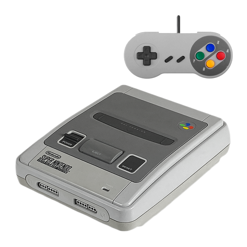 Набір Консоль Nintendo SNES SNSP-001A Europe Light Grey Б/У  + Геймпад Дротовий RMC Новий - Retromagaz