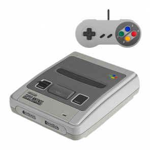 Набор Консоль Nintendo SNES FAT Europe Light Grey Б/У + Геймпад Проводной RMC Grey 1.5m Новый