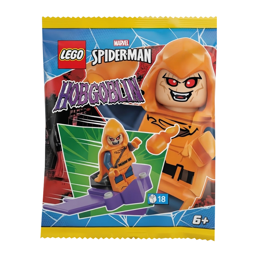 Конструктор Lego Фігурка Spider-Man Hobgoblin Paper Bag Super Heroes L0002286 Новий - Retromagaz