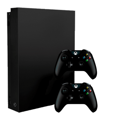 Набір Консоль Microsoft Xbox One X 1TB Black Б/У  + Геймпад Бездротовий Version 2 - Retromagaz