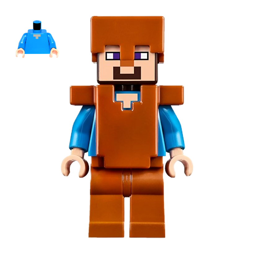 Фигурка Lego Minecraft Steve Dark Orange Legs Helmet, and Armor Games min044 Б/У - Retromagaz