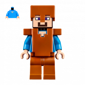 Фігурка Lego Minecraft Steve Dark Orange Legs Helmet, and Armor Games min044 Б/У