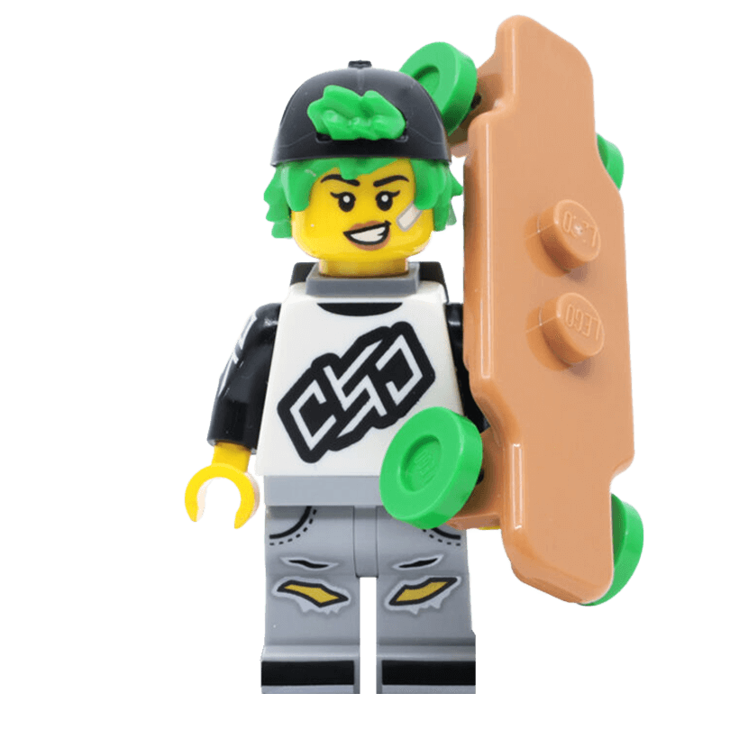 Фігурка Lego Series 27 Longboarder Collectible Minifigures 71048 col455 col27-7 Новий - Retromagaz