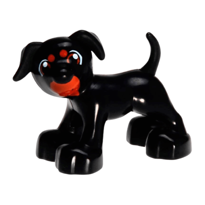 Фигурка Lego Dog Dark Orange Mouth Duplo Animals 1396pb02 Б/У - Retromagaz