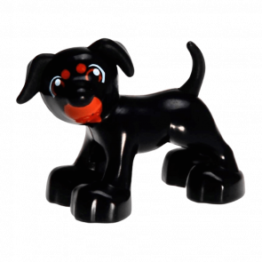 Фігурка Lego Dog Dark Orange Mouth Duplo Animals 1396pb02 Б/У