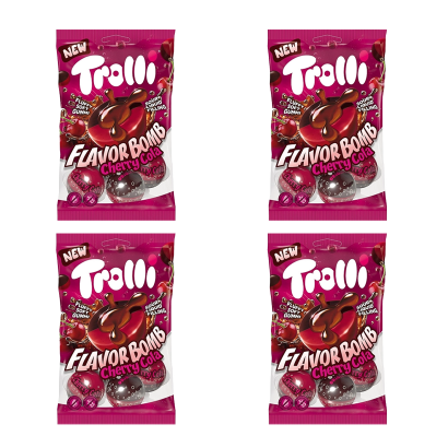 Набір Цукерки Жувальні 4шт Trolli Cherry Cola 75g - Retromagaz
