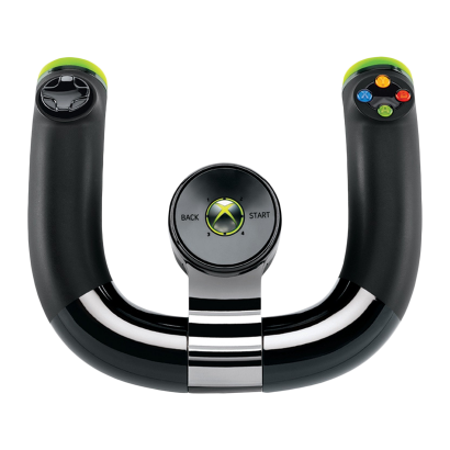 Руль Microsoft Xbox 360 Wireless Speed Wheel Black Б/У - Retromagaz